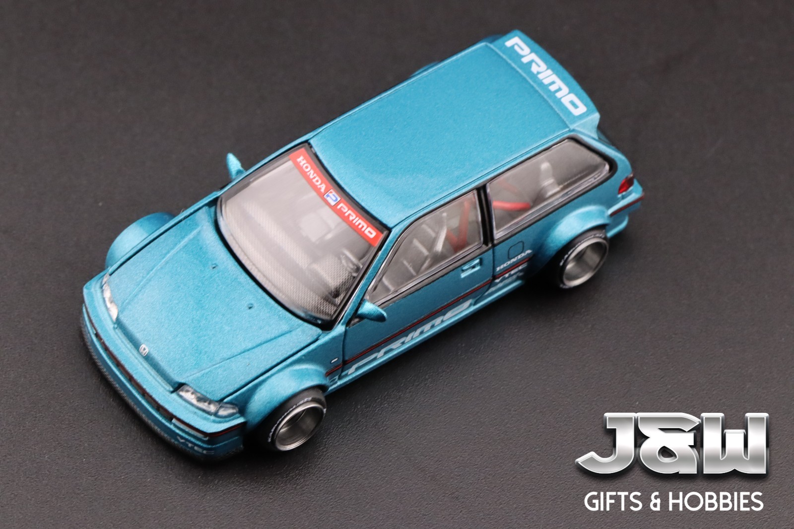Kaido House x Mini GT Honda Civic EF Kaido Works V1 Tahitian Green #126 1/64