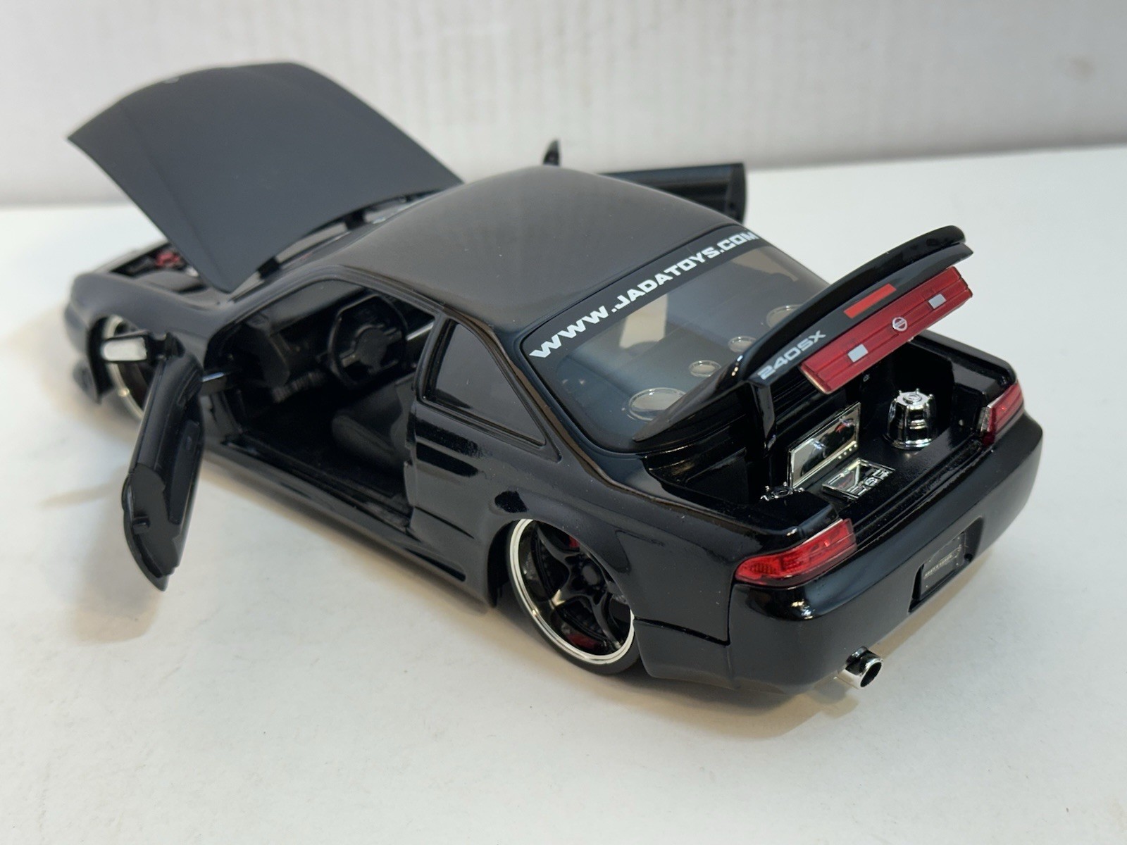 JADA OPTION D 1998 NISSAN 240SX (S-14) BLACK 1:24 DIECAST MODEL CAR NEW NO BOX