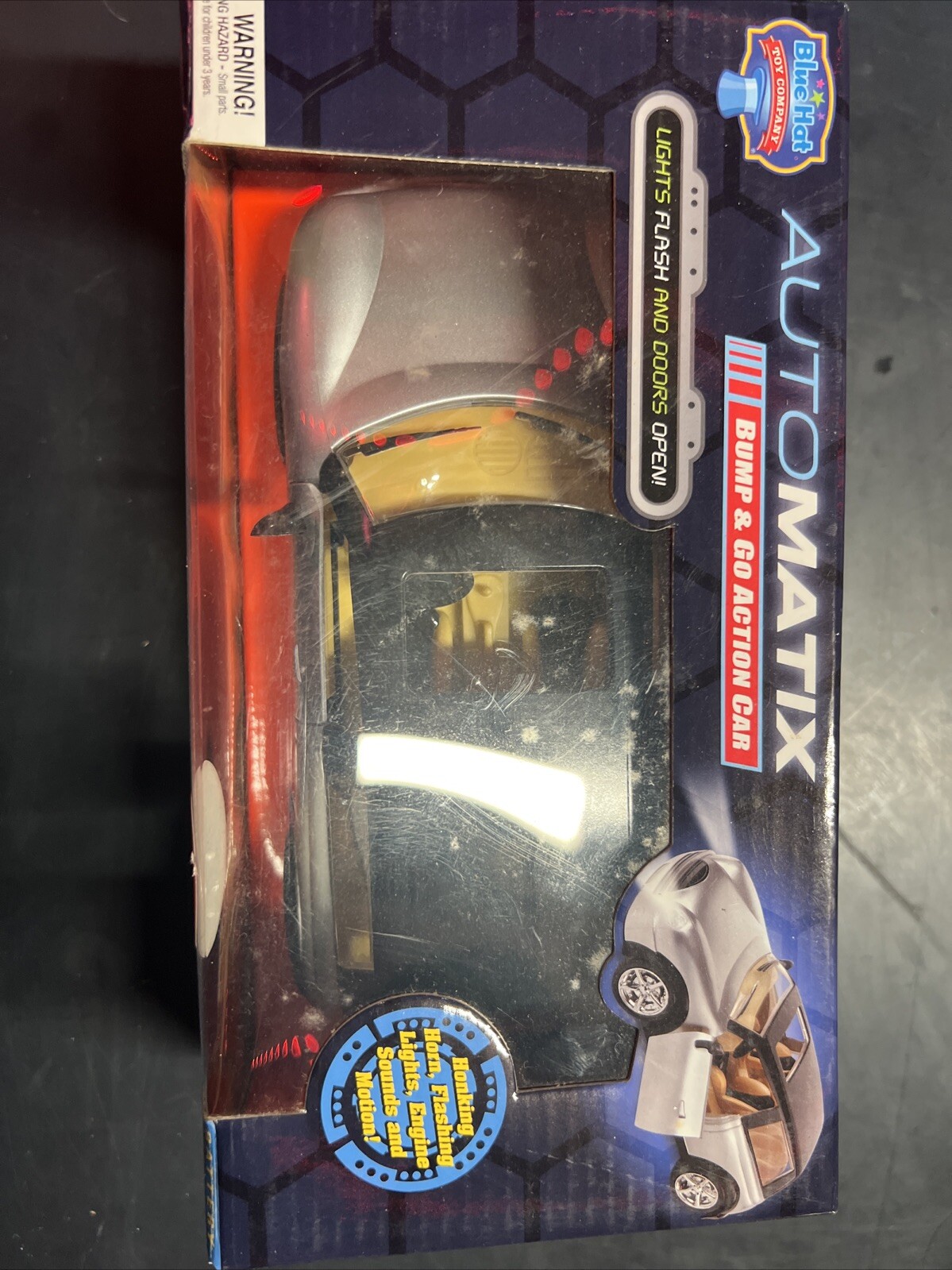 AutoMatix bump and go action car Blue Hat Toy Company New Lights Up Honks Doors!