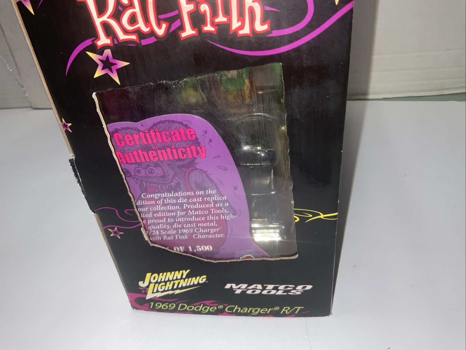 Matco Tools Rat Fink 1969 Dodge Charger R/T Scale Die Cast Johnny Lighting New
