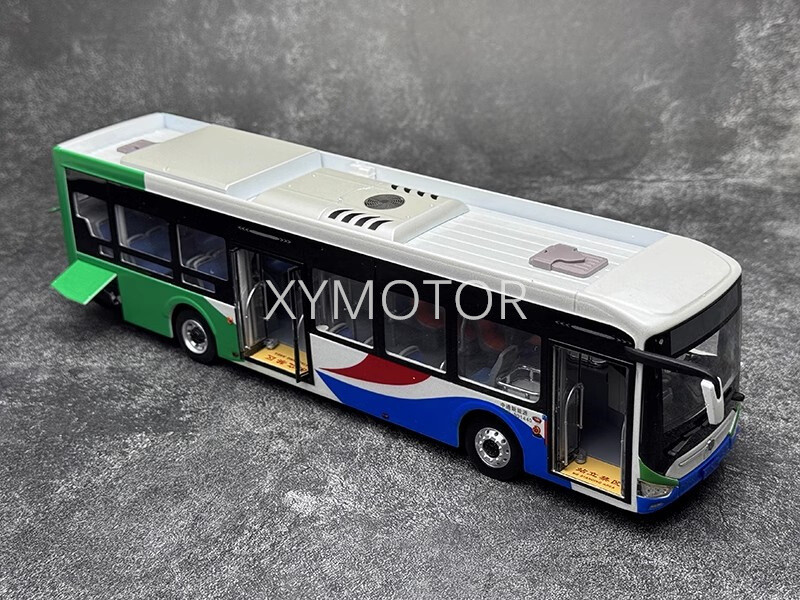 1:42 Zhongtong City Bus N12 LCK6126EVGRA1 electric Qingdao Bus Diecast Car Model
