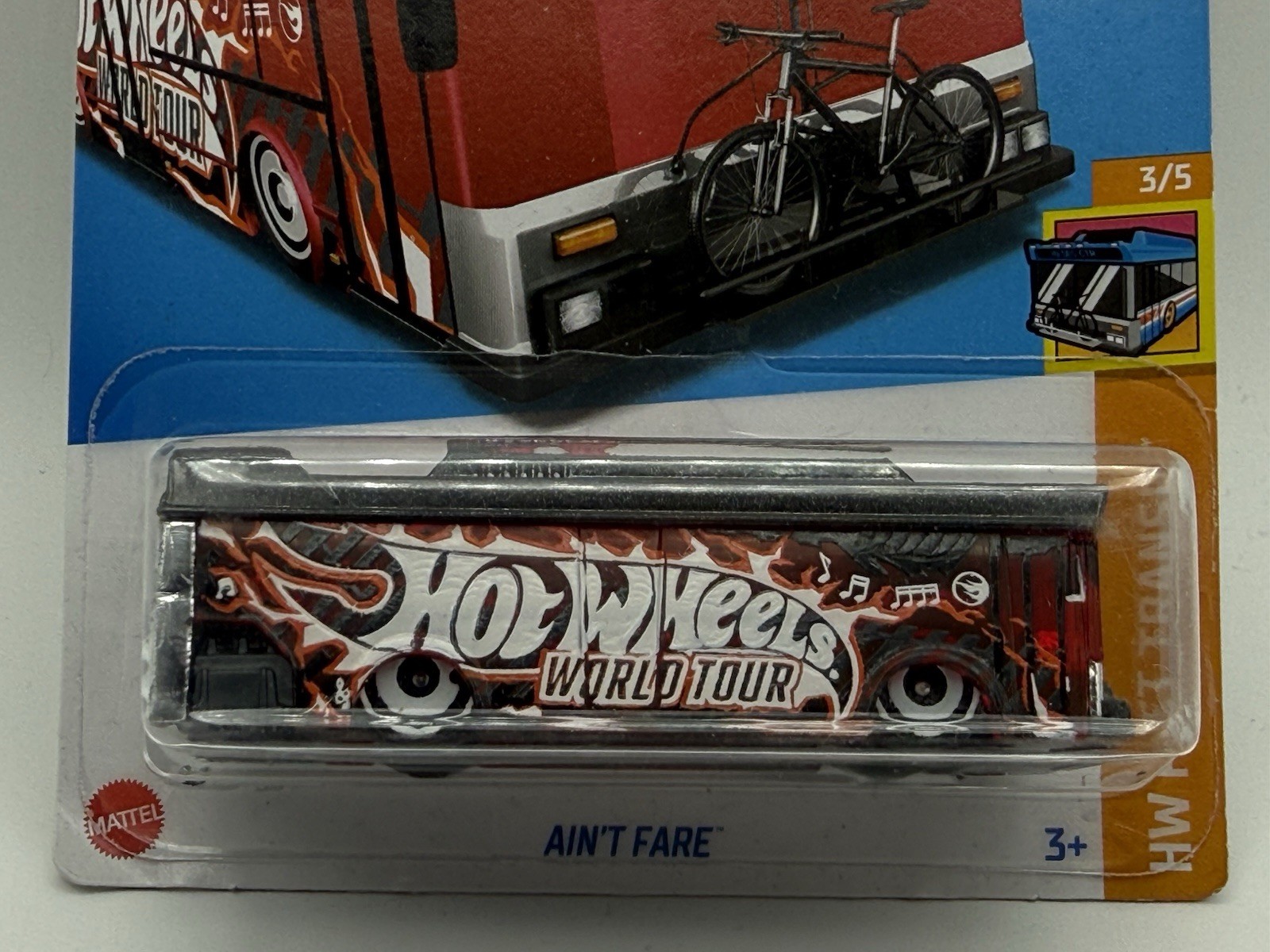Hot Wheels Treasure Hunt Ain’t Fare 31/250 HW Fast Transit 3/5 Black/Red/White