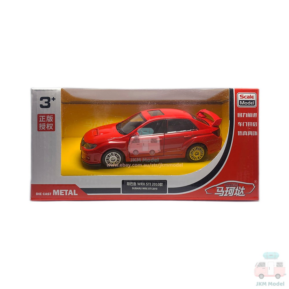 1:36 Subaru WRX STI Hot Hatch Model Car Alloy Diecast Toy Vehicle Kids Gift Red