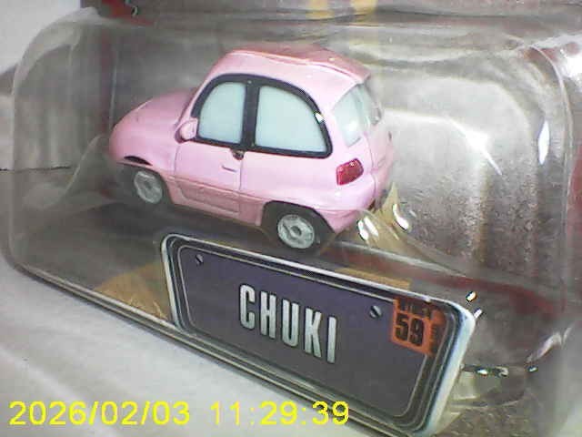 2008 Disney Pixar The World of Cars #59 “Chuki” New, Unopened Blister Package