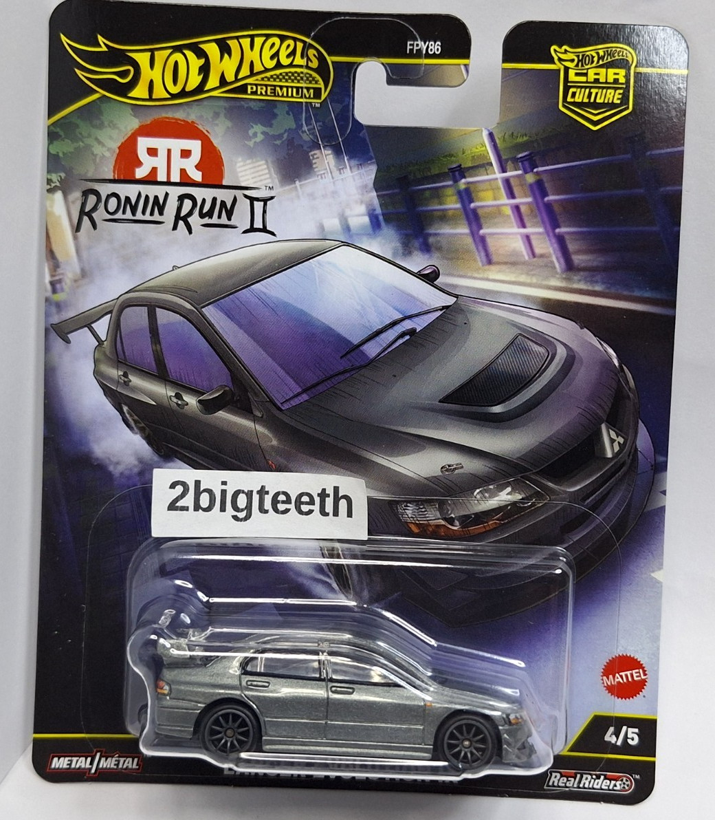 Hot Wheels Mitsubishi Lancer Evolution IX Premium Car Culture Ronin Run 2 ii evo