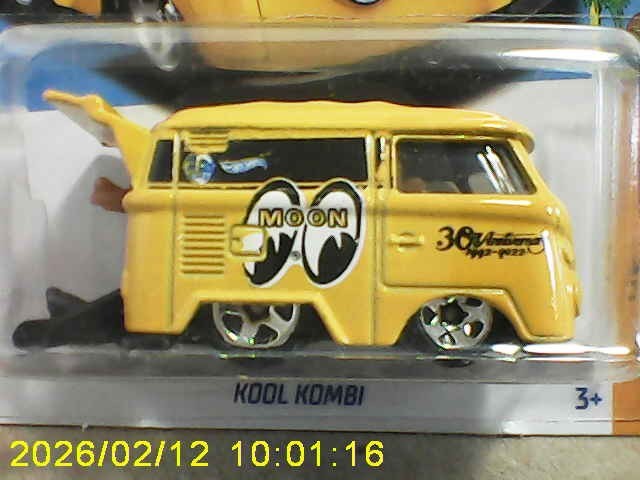 2023 Hot Wheels 49/250 “Kool Kombi” Yellow, Surf’s Up, New, Unopened Package