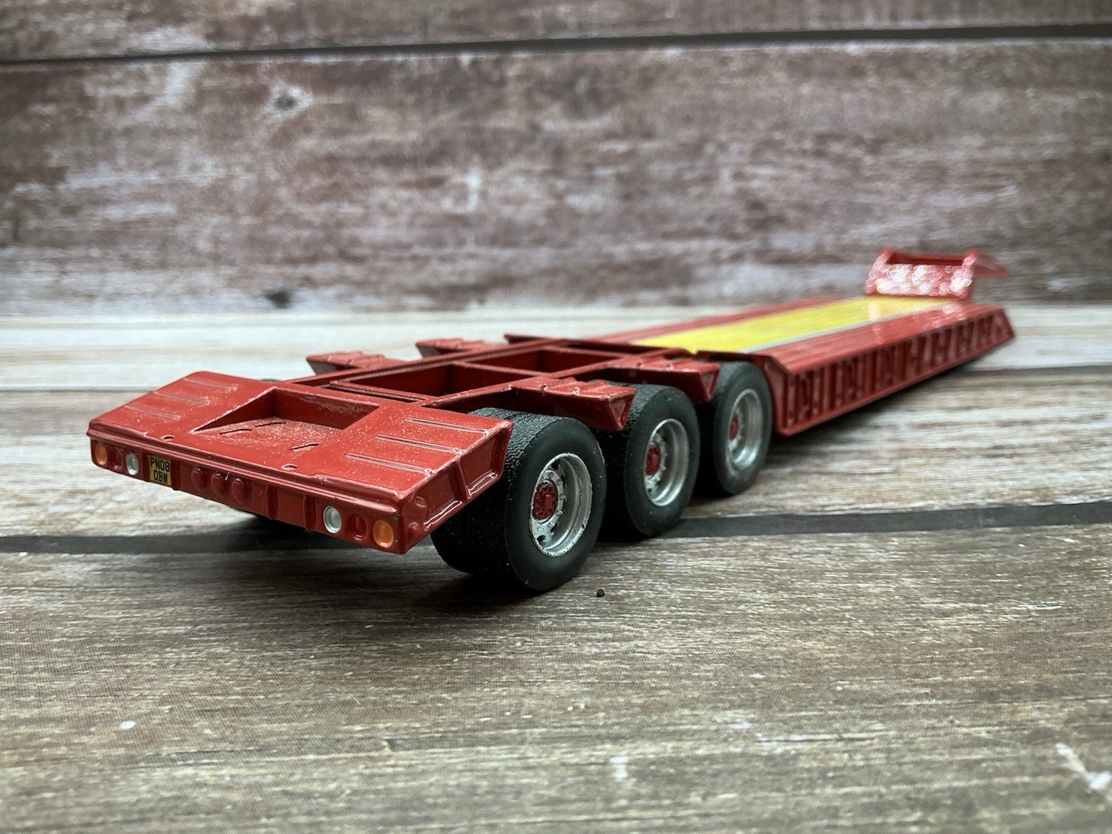 Cararama 1/50 ~ Low Loader Tri-axle Trailer ~ Chris Bennett Haulage