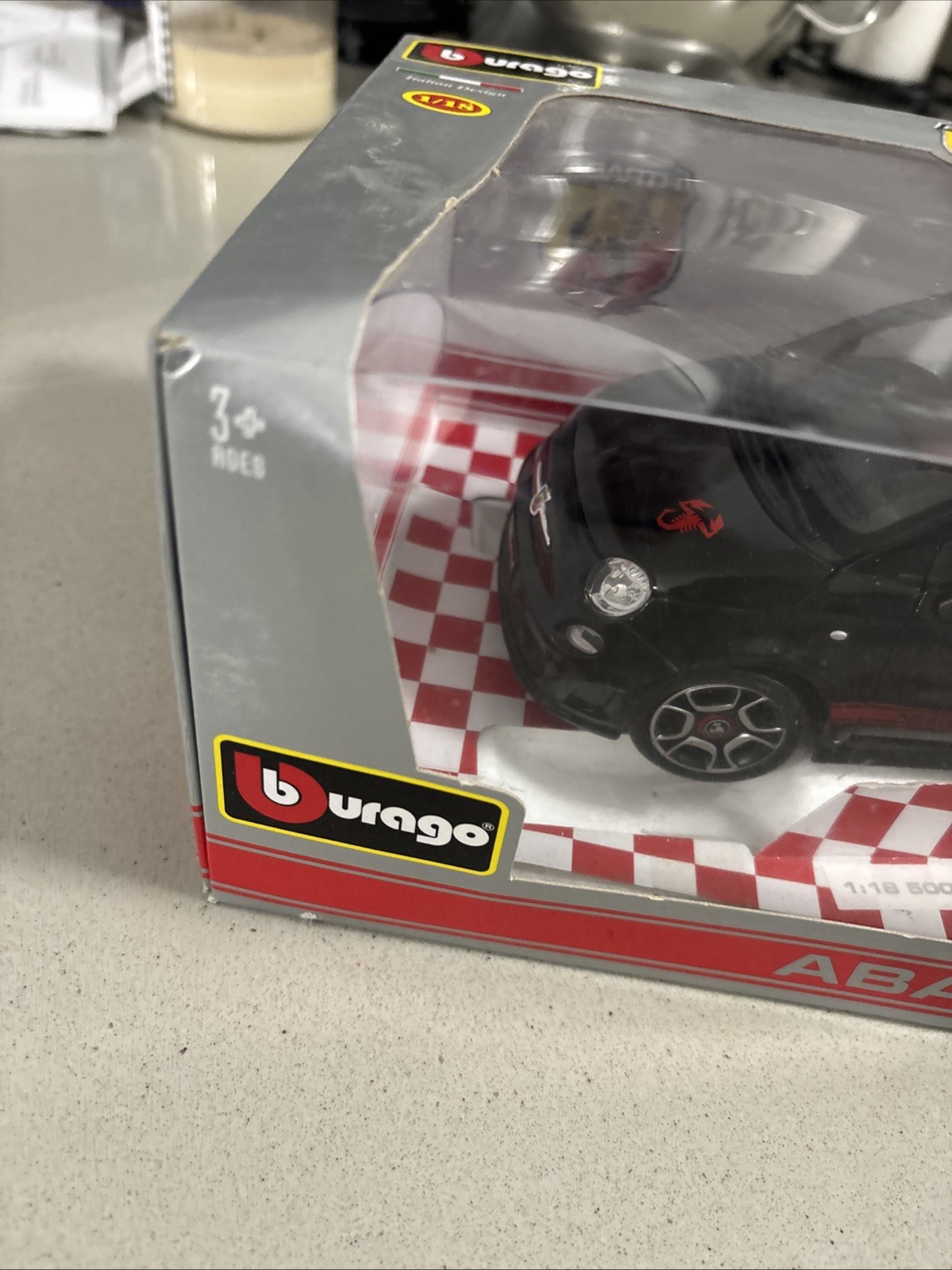 1/18 Abarth 500 ABARTH500 Dealer Officially Licensed Black 2008