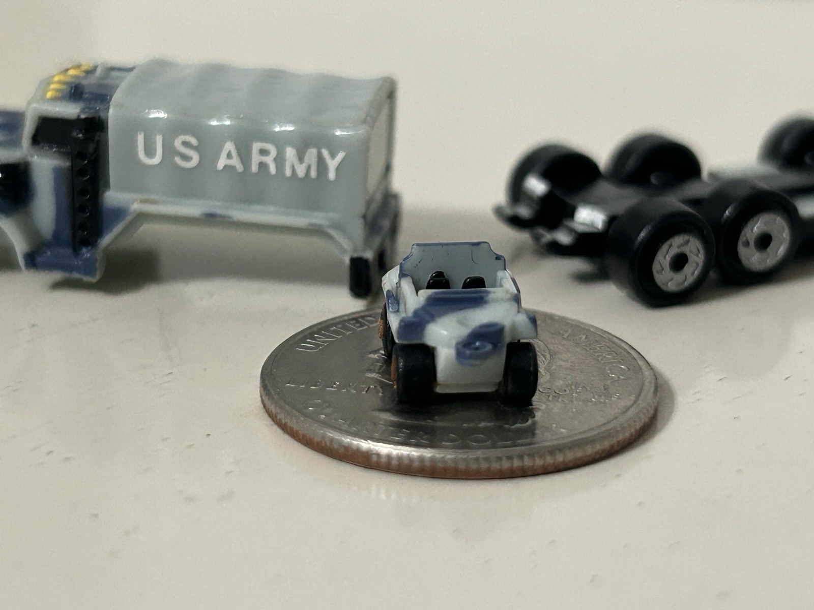 Micro Machines Insiders US Army Cargo Truck W/mini Please Read & See Photos