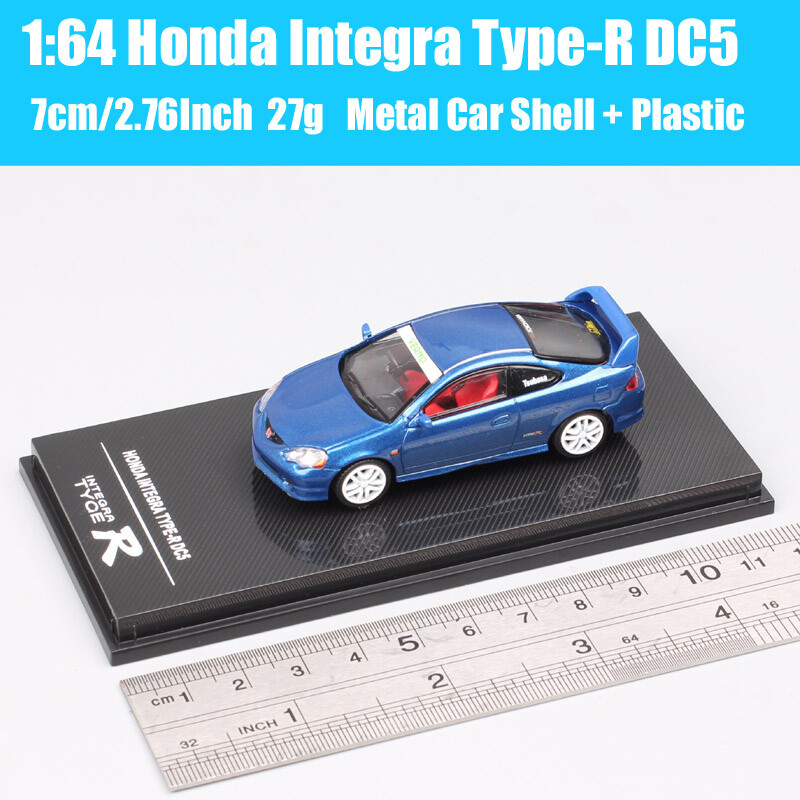 MS 1/64 Scale Honda Integra Type R DC5 Sports Car Model Diecast Toy
