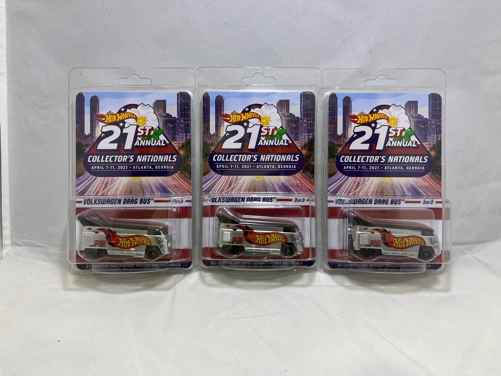 # 01079 – Hot Wheels Convention VW Drag Buses – 3 Pcs.