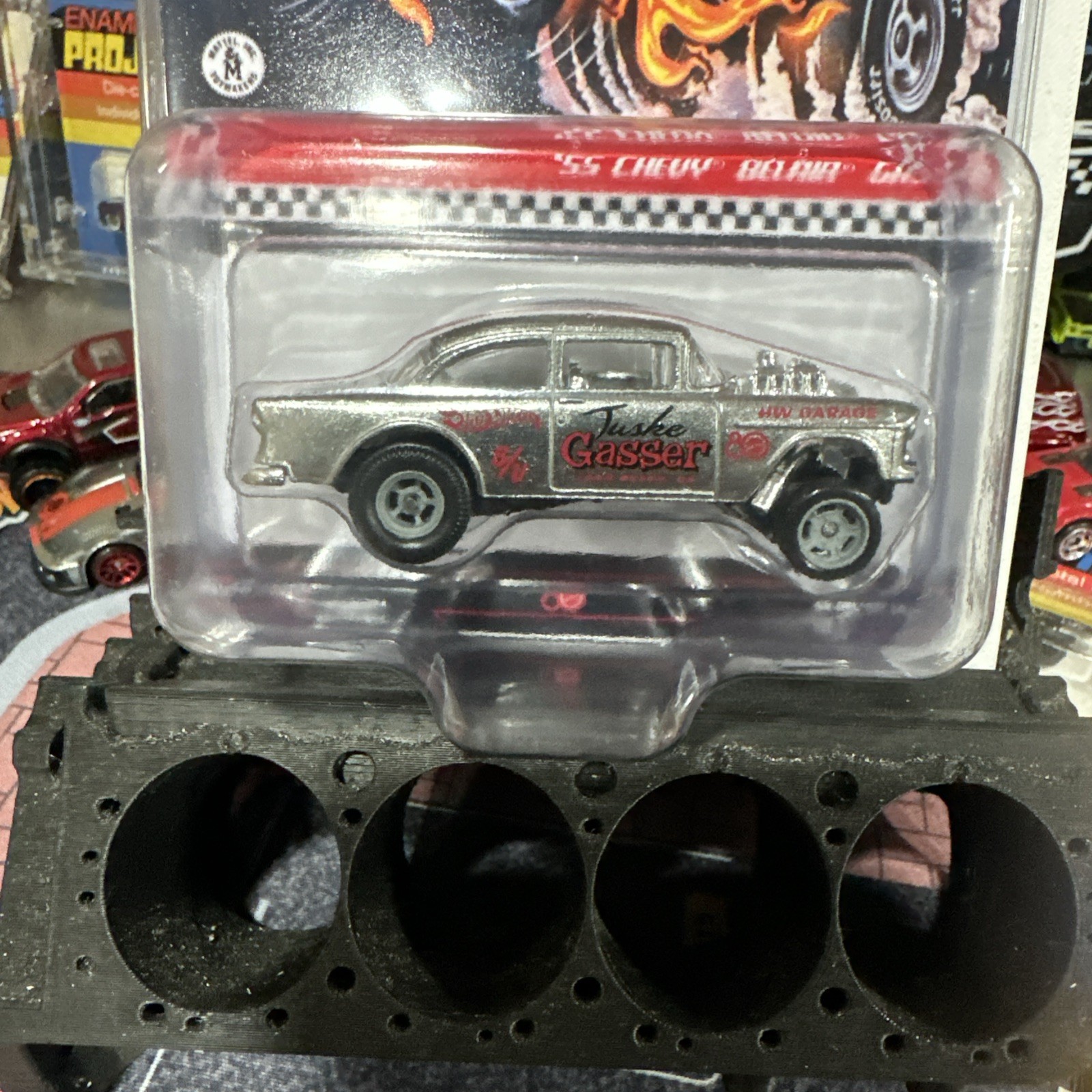 hot wheels 55 chevy bel air gasser zamac