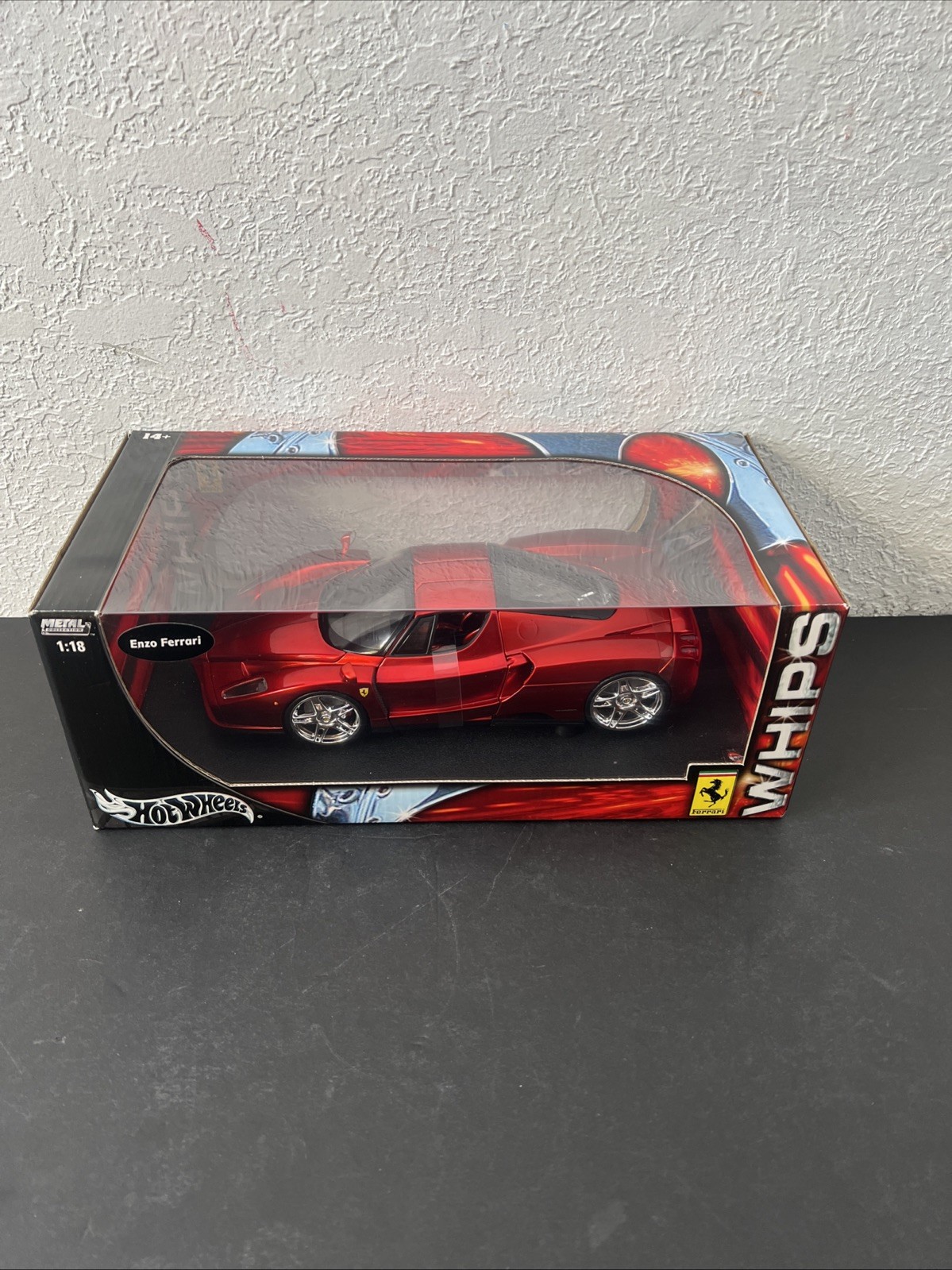2004 Hot Wheels Enzo Ferrari Whips Ferrari 360 Modena 1:18 Red Diecast New