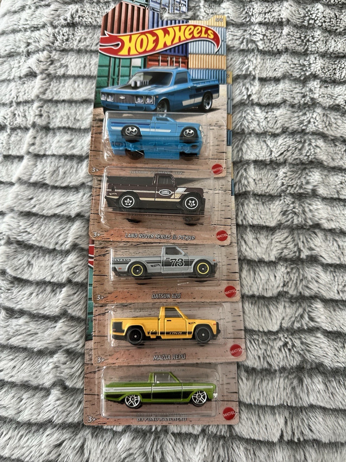 Hot Wheels 2021 Truck Series Walmart Exclusive Set Of 5 Datsun Mazda Repu Rover