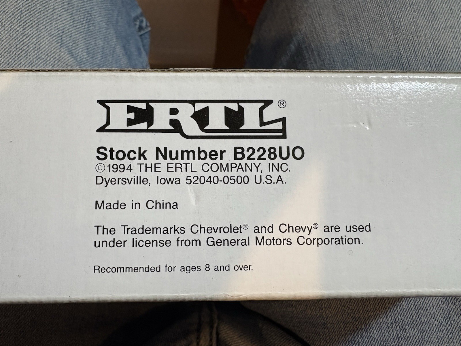 ERTL Roadway Express Trailer 1:43 Diecast #B228UO 1994 Chevy Licensed NIB