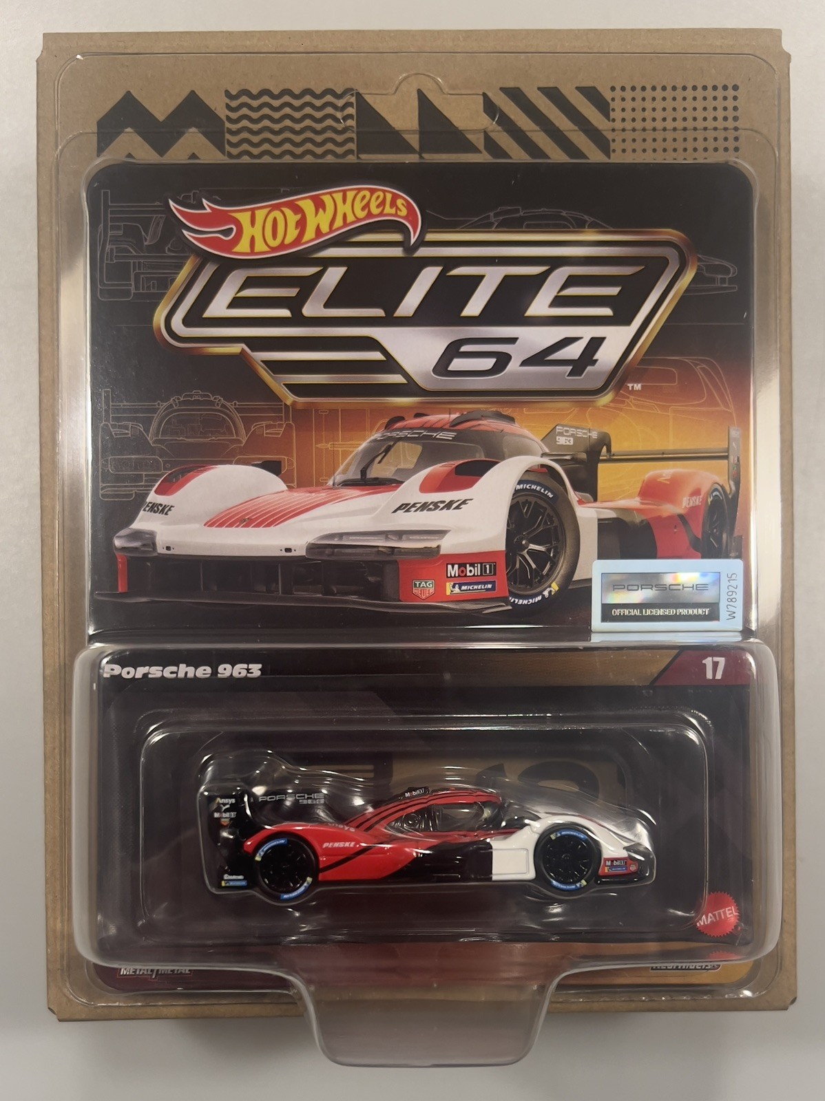 New 2025 Hot Wheels RLC Exclusive Elite 64 Penske Porsche 963 Hybrid Hypercar