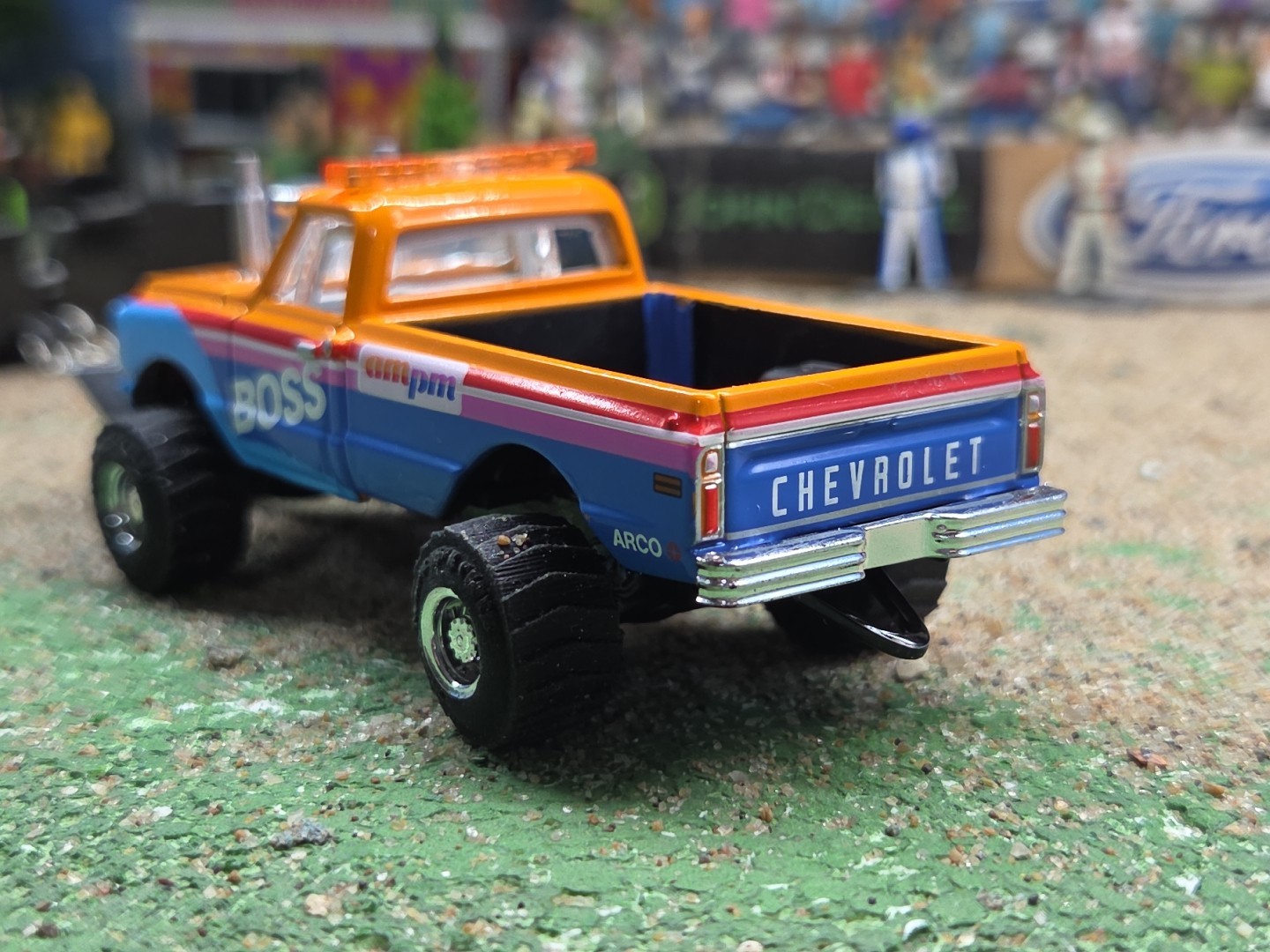 CUSTOM BUILT 1:64 4×4 GreenLight 1972 PULLING TRUCK puller Chevy CHEVEROLET Ertl