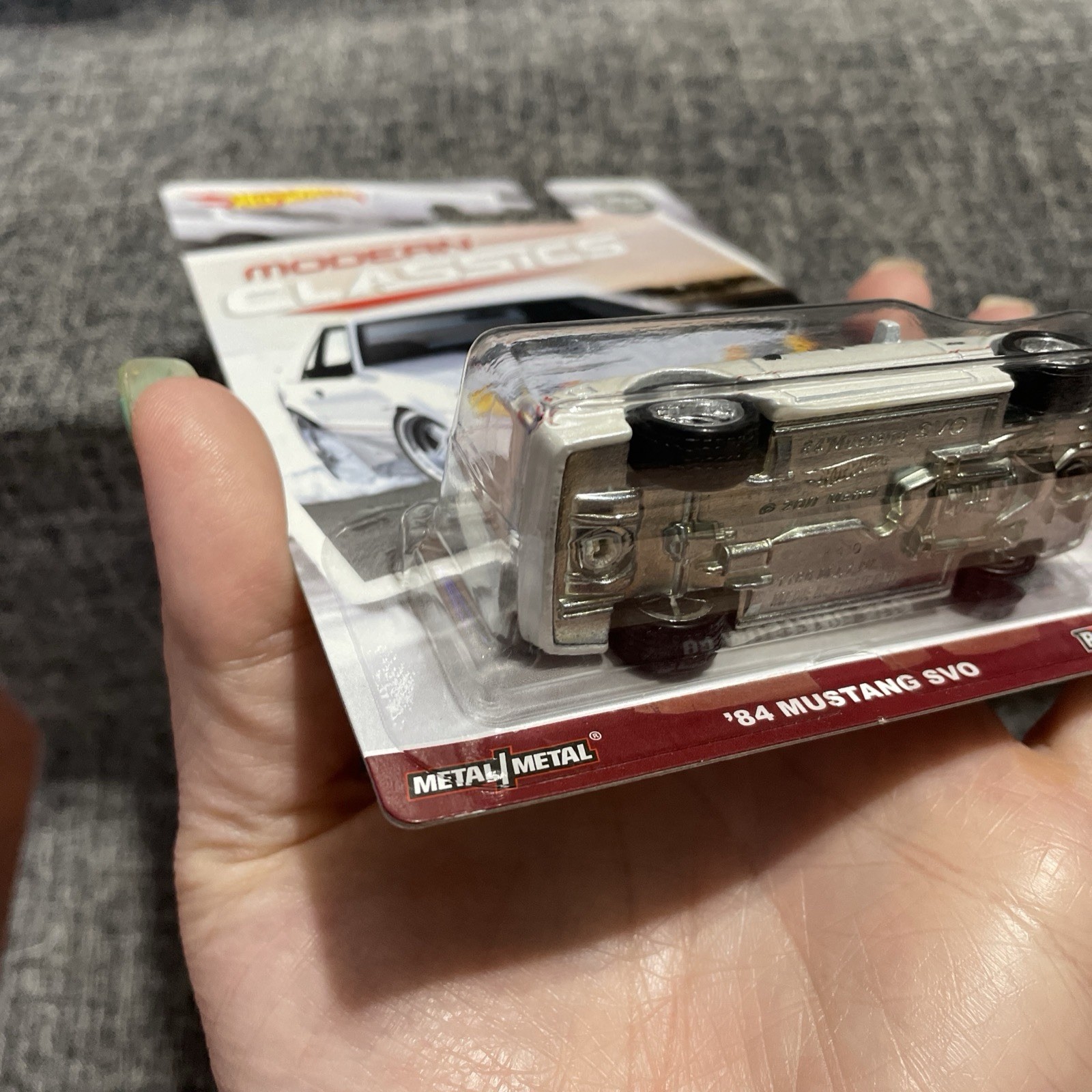 Hot Wheels Car Culture Modern Classics 84 Mustang SVO with Protecto