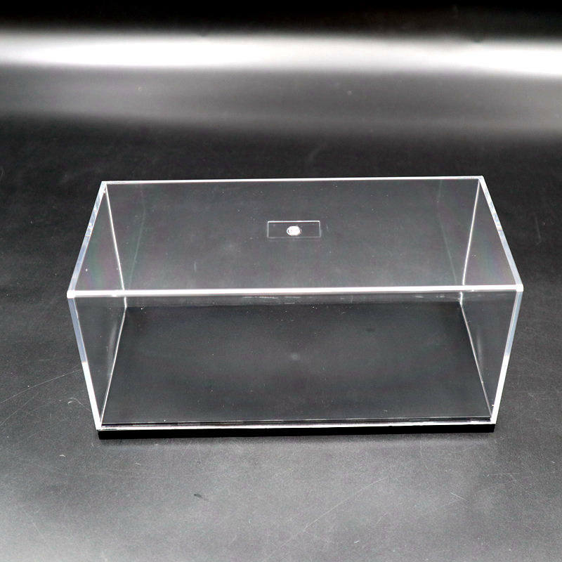 Acrylic Case Display Box Show Transparent Dust Proof with Base 1/43 Model 14cm