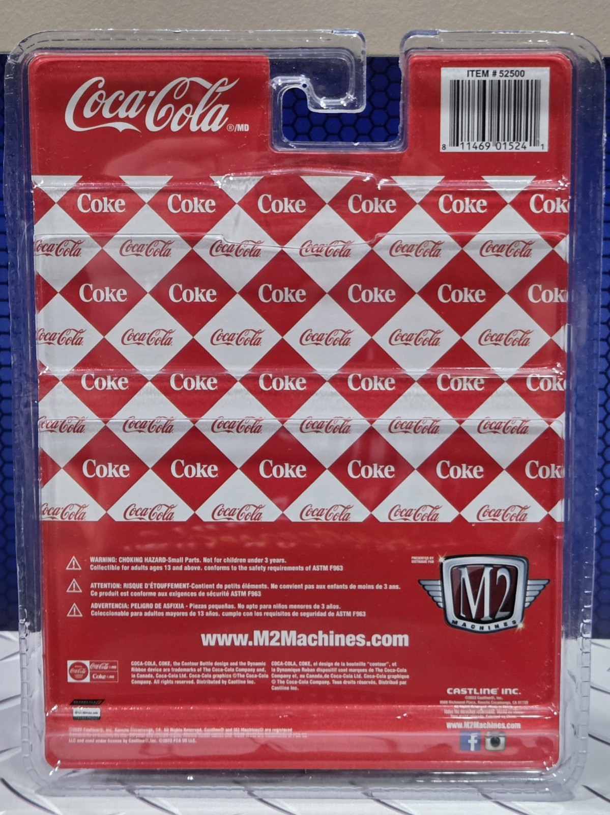 1/64 M2 Machines Coca-Cola 1960 Chrysler 300F Diecast Car A18 2022