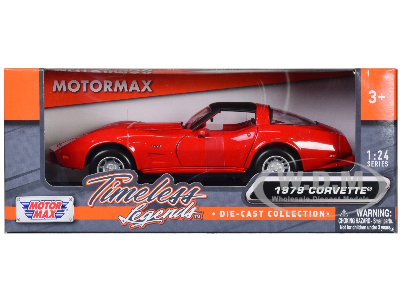 1979 CHEVROLET CORVETTE RED 1/24 DIECAST MODEL CAR BY MOTORMAX 73244