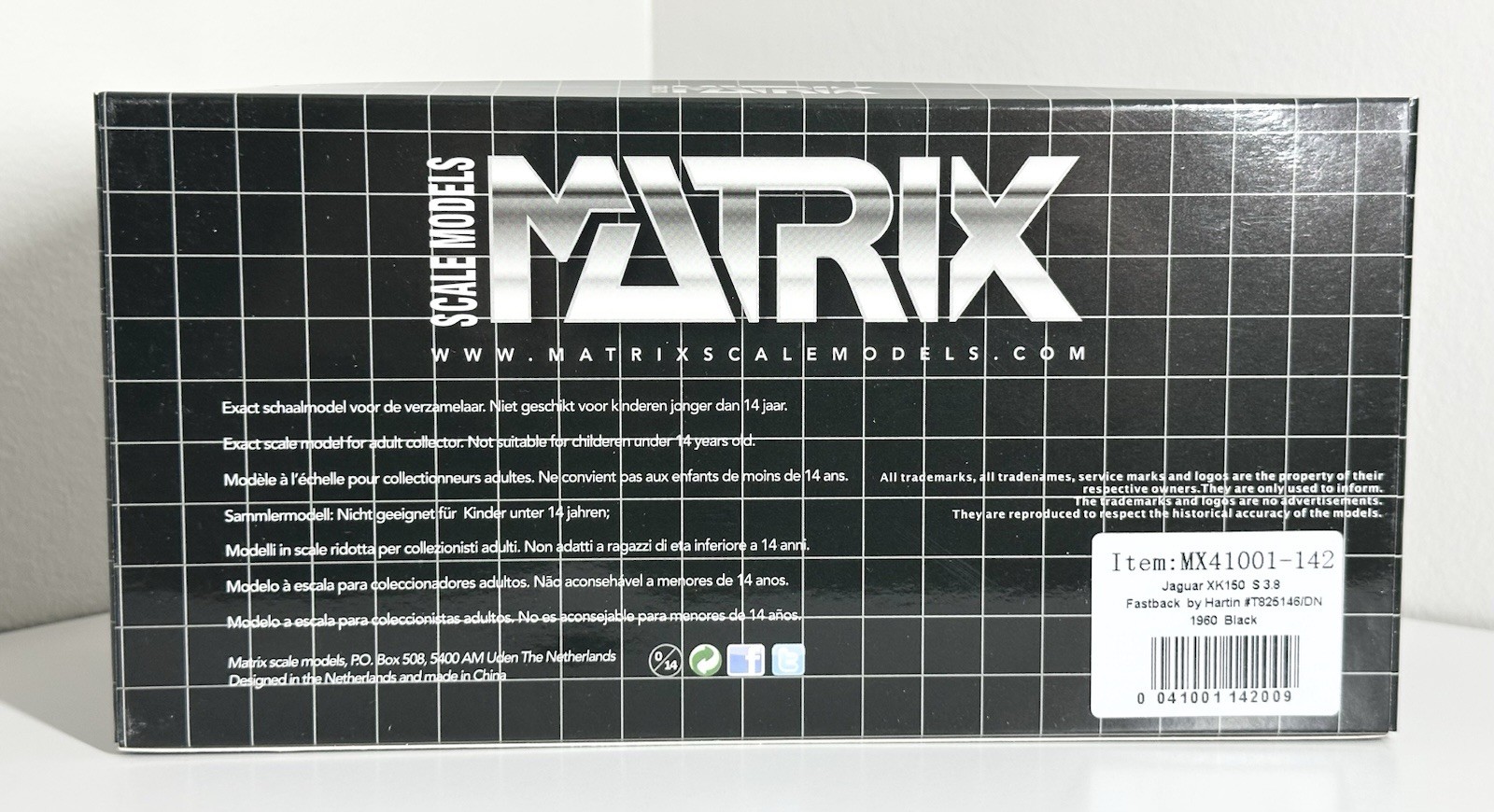 Matrix 1:43 – Jaguar XK150 S 3.8 Fastback by Hartin – MX41001-142