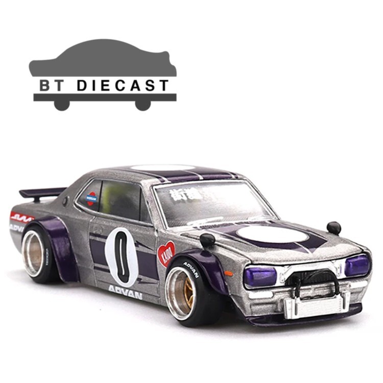 MINI GT X KAIDO HOUSE NISSAN 2000GT-R KPGC10 V1 2000 GT-R 1/64 SILVER KHMG165