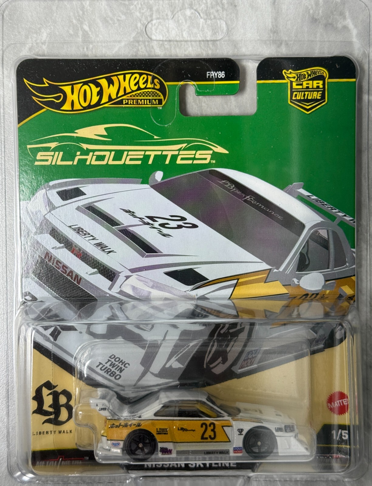 2025 Hot Wheels Car Culture Silhouettes LB-ER34 Super Silhouette Nissan Skyline