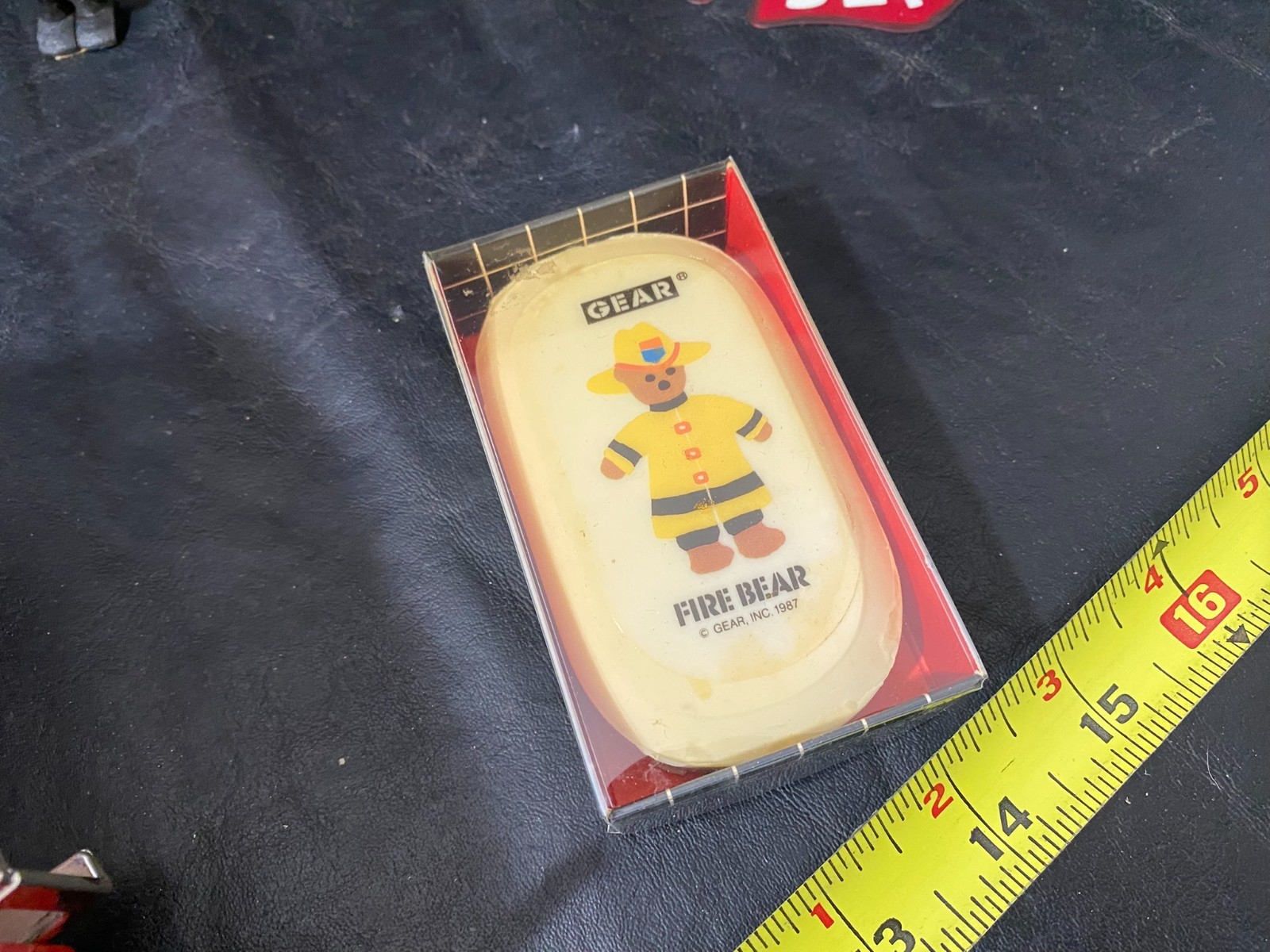 fire department collectibles cast iron Matchbox w/ belt buckle figure and more!
