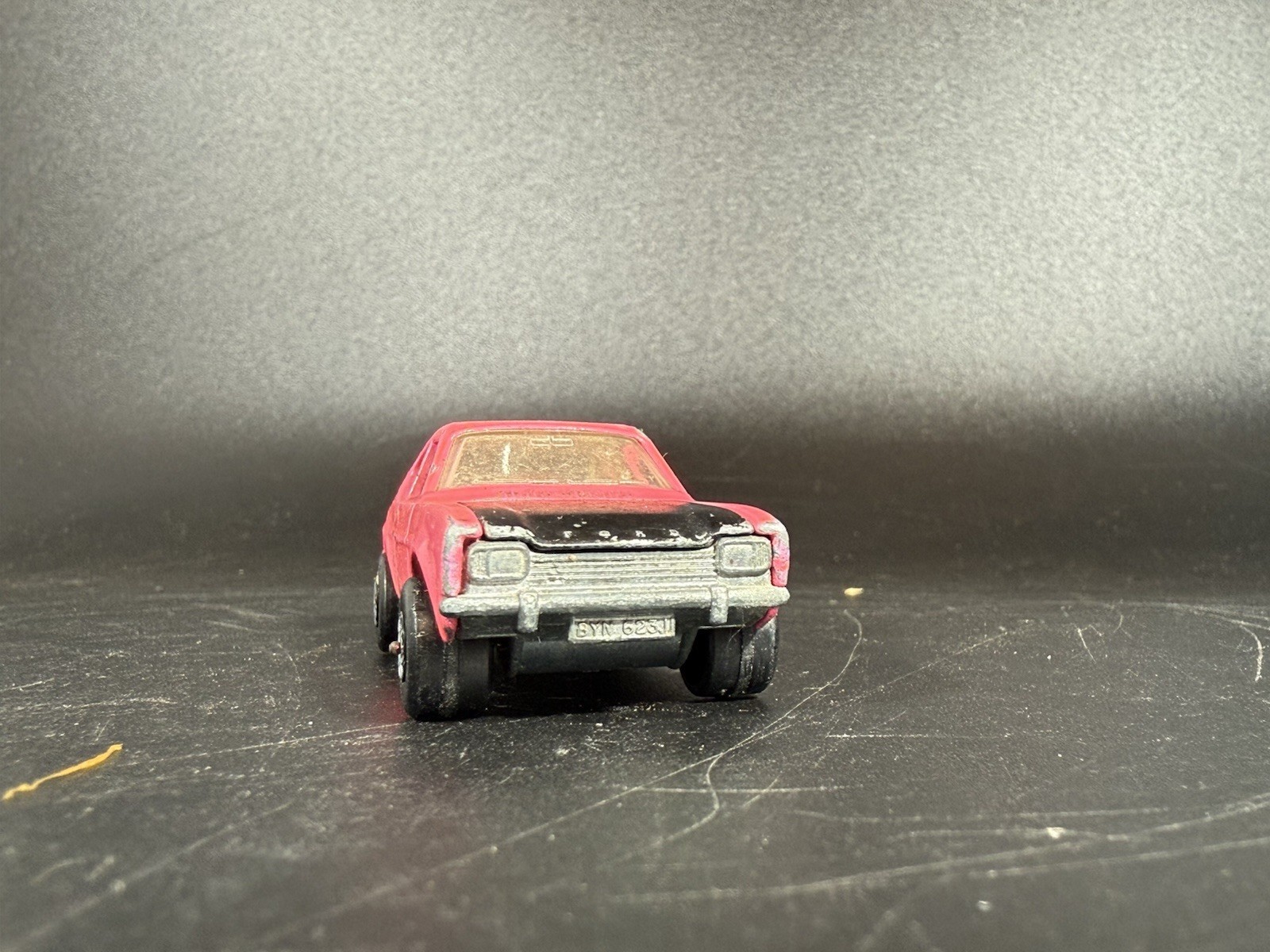 Matchbox Lesney No 54 Ford Capri * Superfast * Pink W/Black Hood 1970 * England