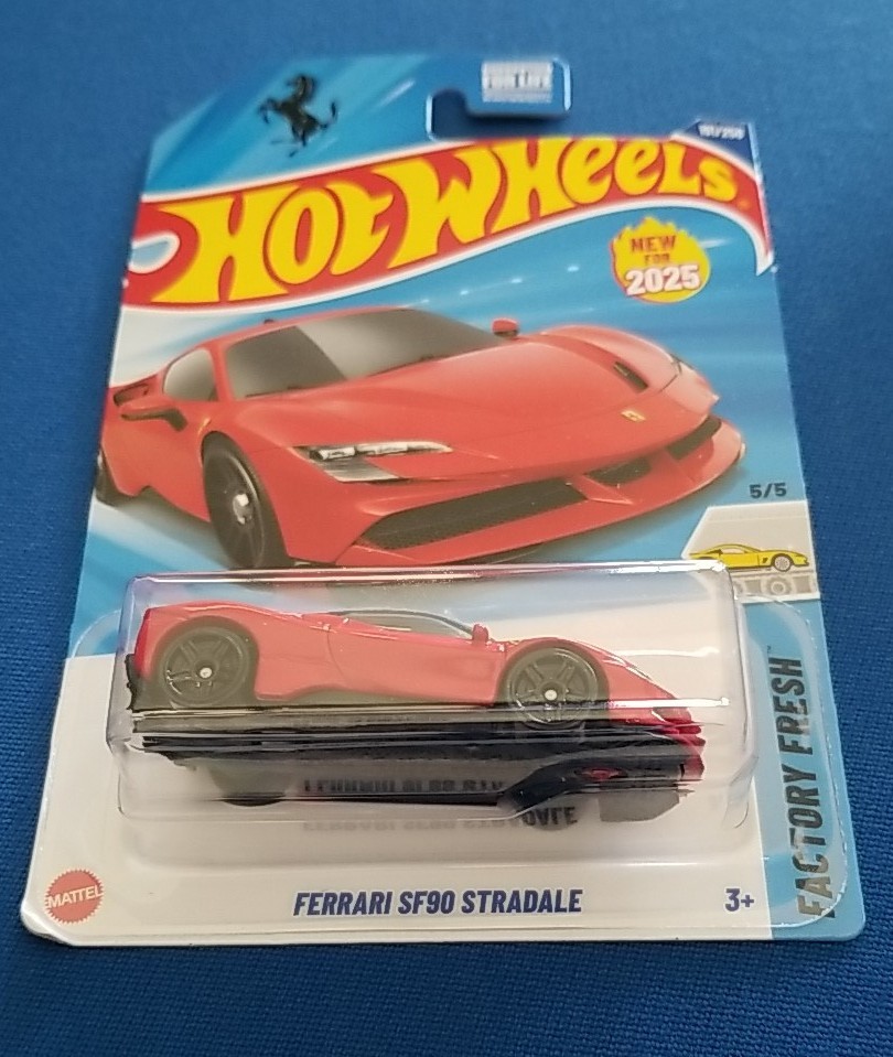 2025 Hot Wheels Factory Fresh – Ferrari SF90 Stradale 191/250 New Models First