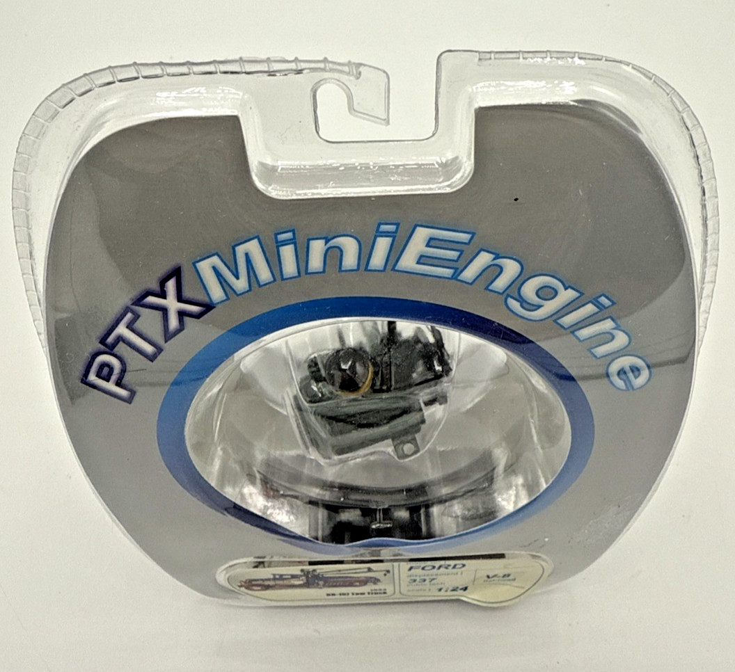 PTX MINI ENGINE 1934 FORD BB-157 TOW TRUCK 1:24 337 CUBIC INCH V-8 FLAT HEAD