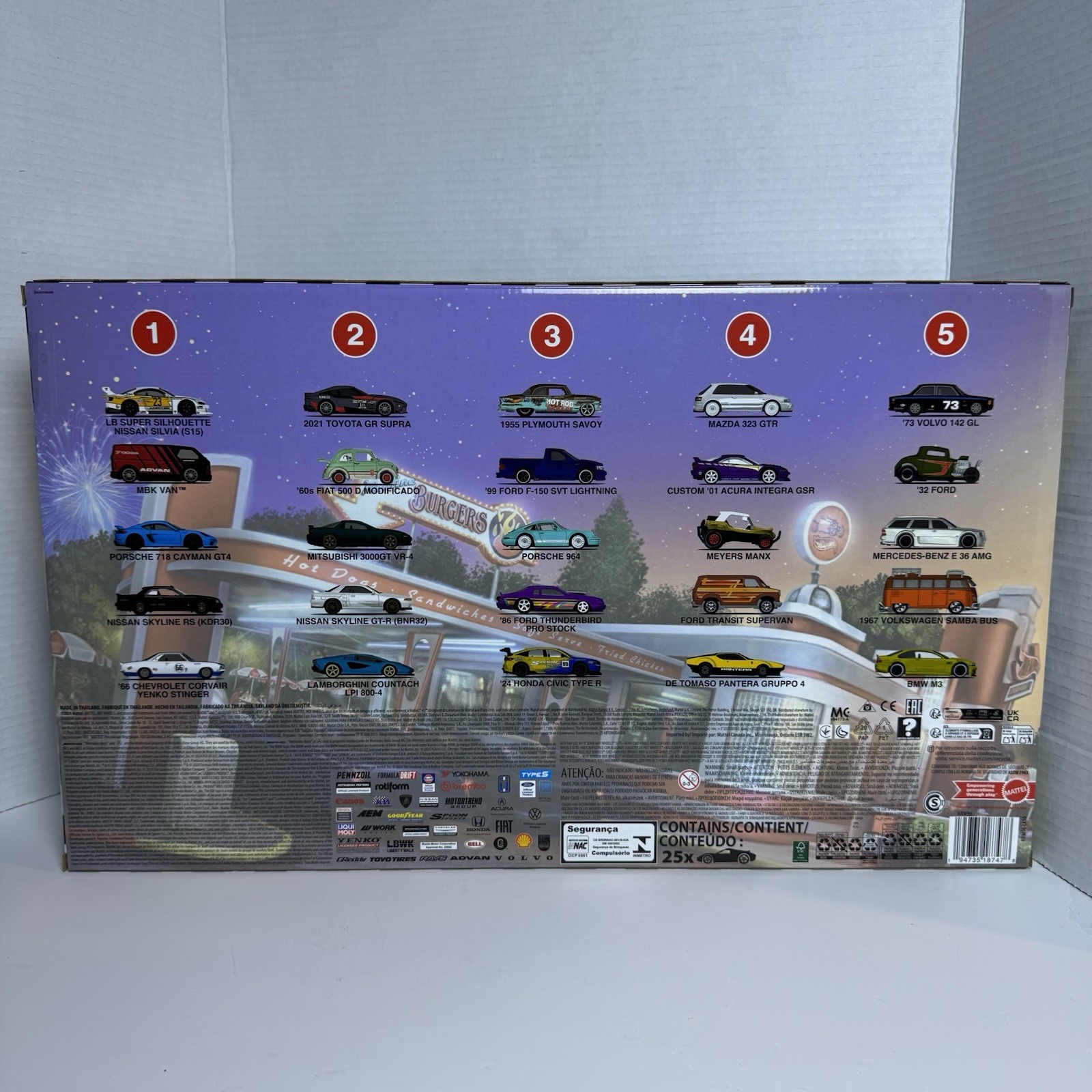 New Hot Wheels 2024 Boulevard 25-Car Factory Set Premium Diecast HRW96 NIB