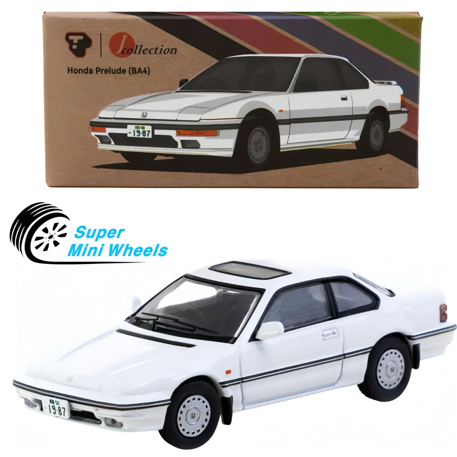 J-Collection 1:64 Honda Prelude (BA4) – White
