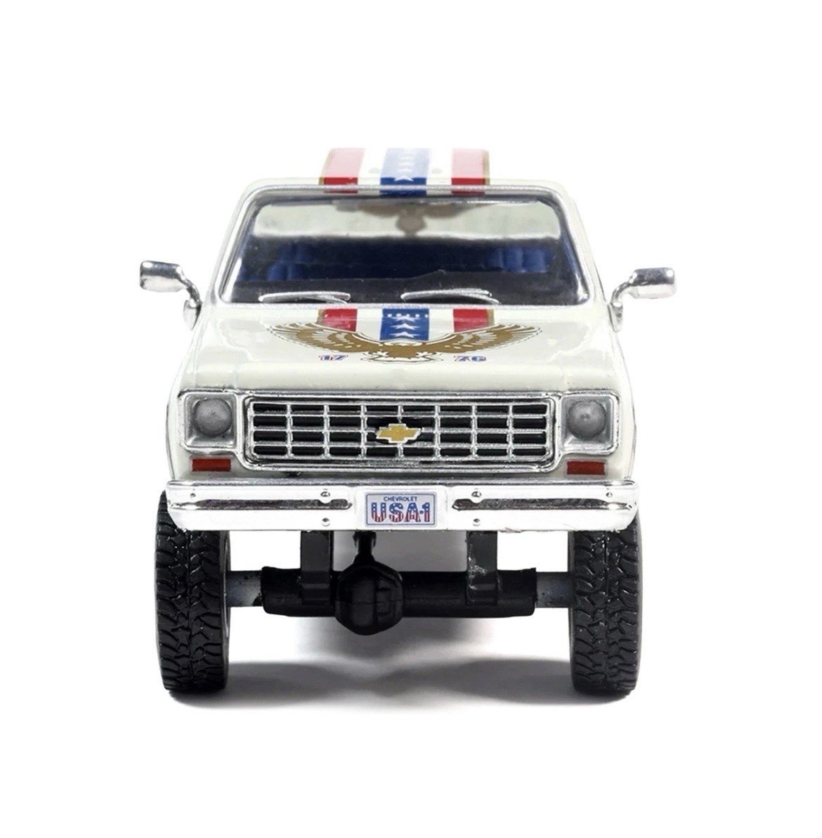 IXO MODELS 1976 CHEVY CUSTOM K30 DELUXE SQUAREBODY JULY 4TH EXCLUSIVE 1:64 SCALE