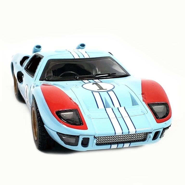 5427DF) Kinsmart 5″ Die-cast: 1966 Ford GT 40 MKII (BLUE) 1/32 Scale