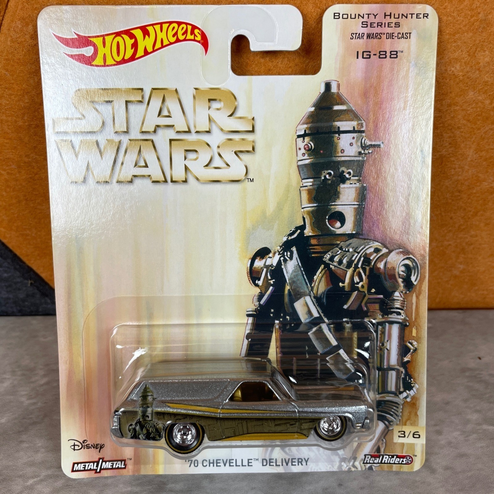 Hot Wheels Star Wars Bounty Hunter Series Complete Set of 6 Real Riders Diecast