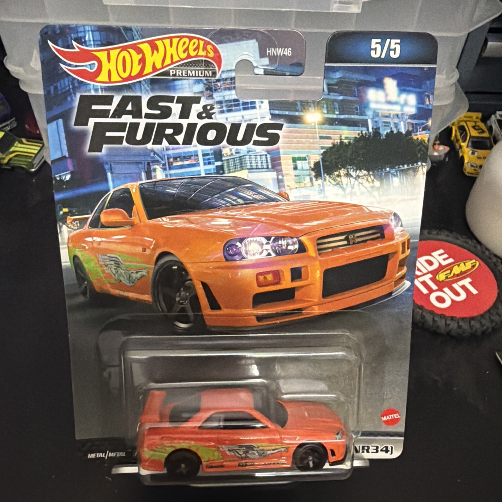 2022 Hot Wheels Fast & Furious Orange NISSAN SKYLINE GT-R (BNR34) #HKD21 New