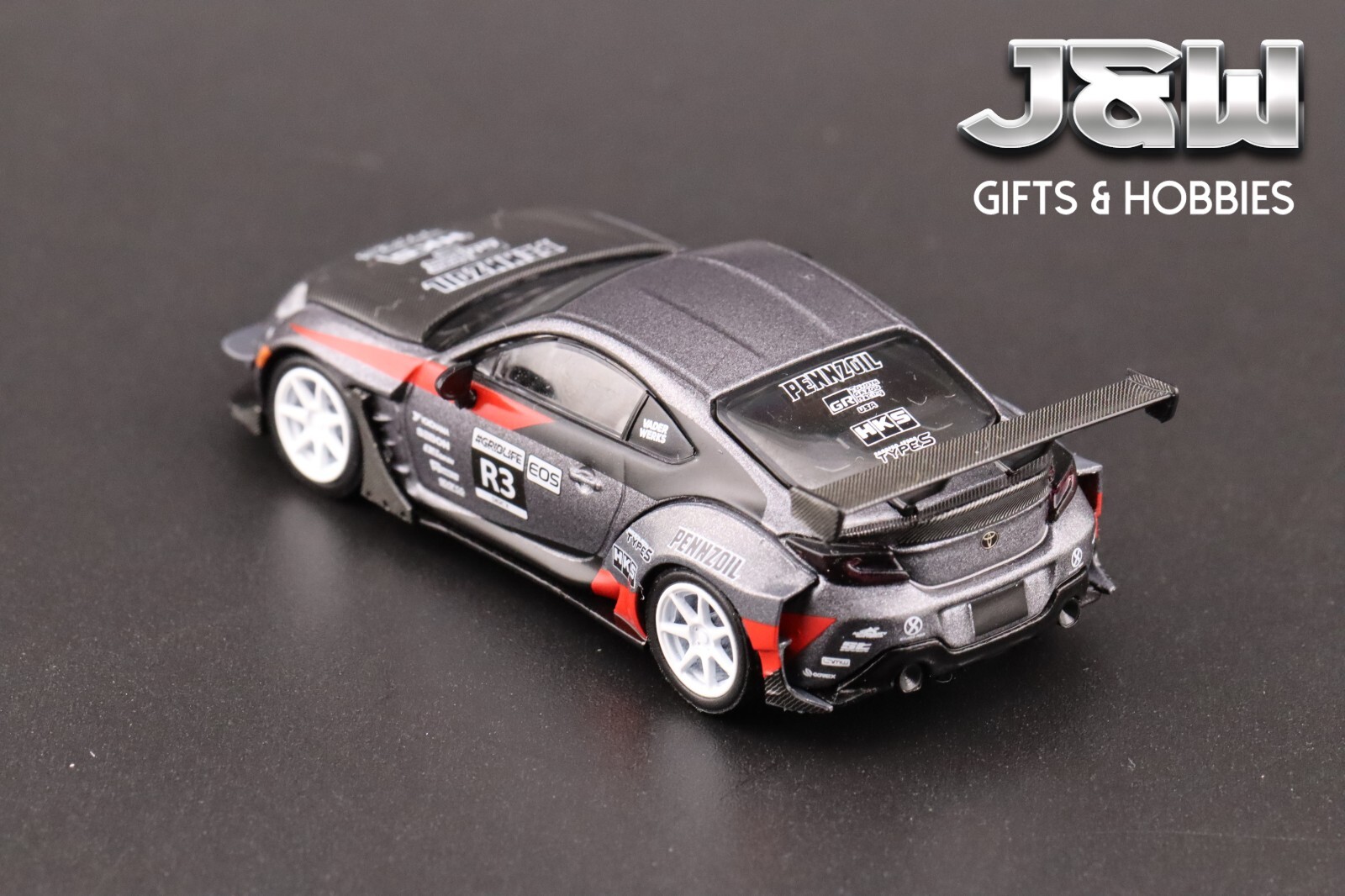 Mini GT Toyota GR86 Larry Chen’s HKS Turbocharged GR86 Grey #820 1/64