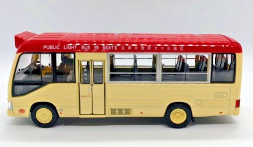 Tomica Limited Hong Kong Red Public Bus Toyota Coaster Metal Diecast Car Model