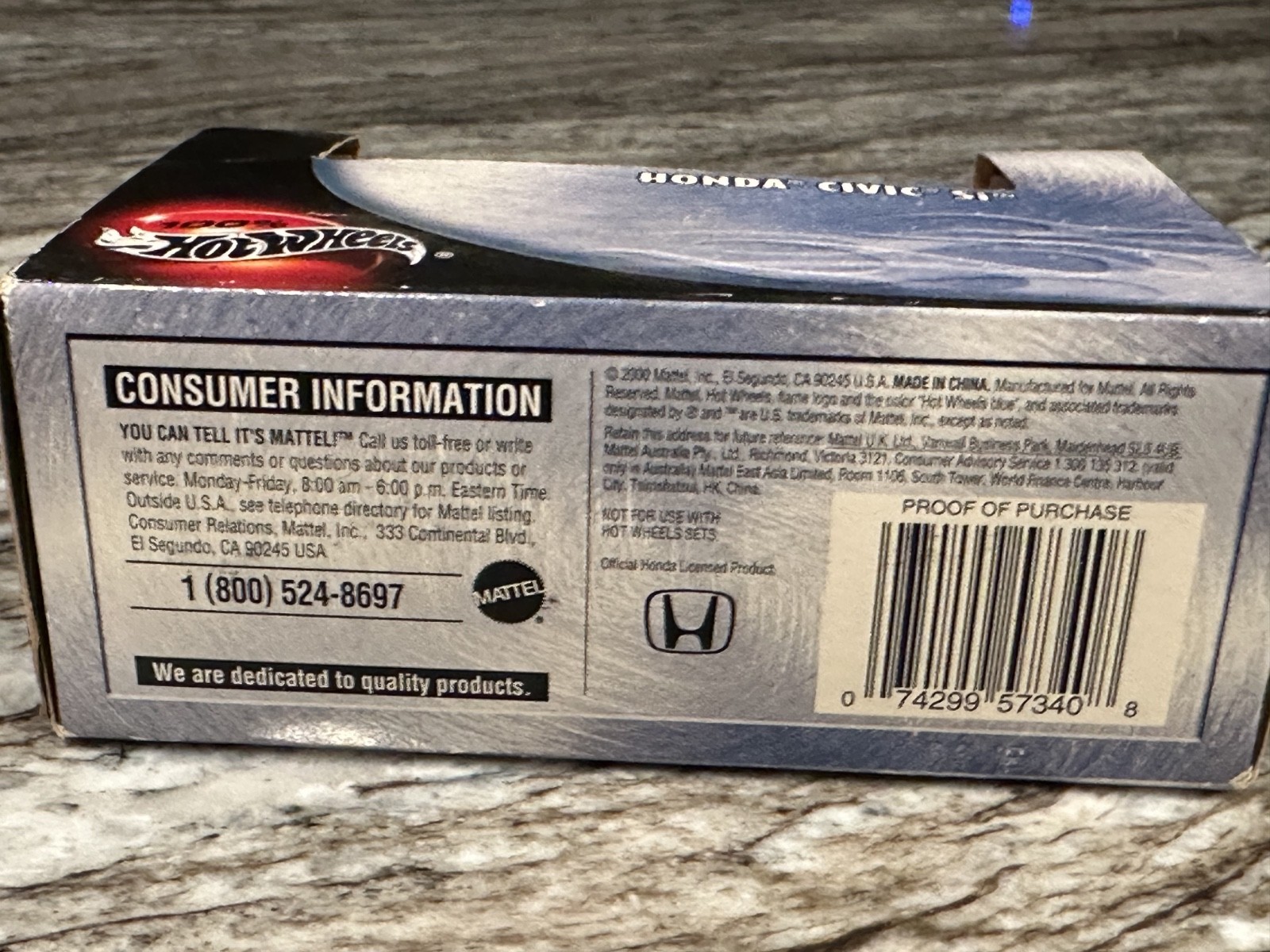 100% HOT WHEELS HONDA CIVIC Si FALKEN