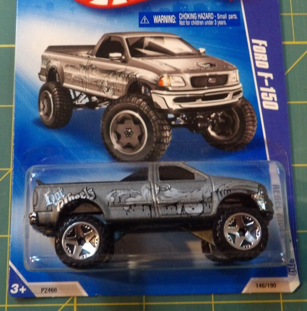 2X – 2009 Hot Wheels Rebel Rides – Ford F-150 & Custom Ford Bronco