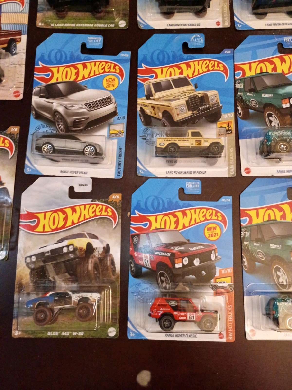 Lot of 12 Hot Wheels Land Rover Range Rover Velar and Jeep Factory Fresh