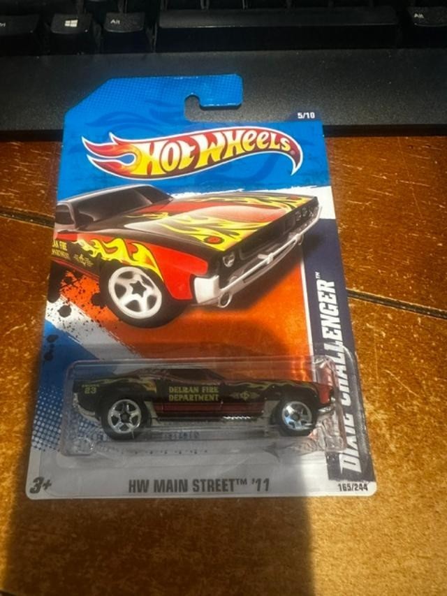 2012 Hot Wheels HW Main Street Dixie Challenger #165 Black