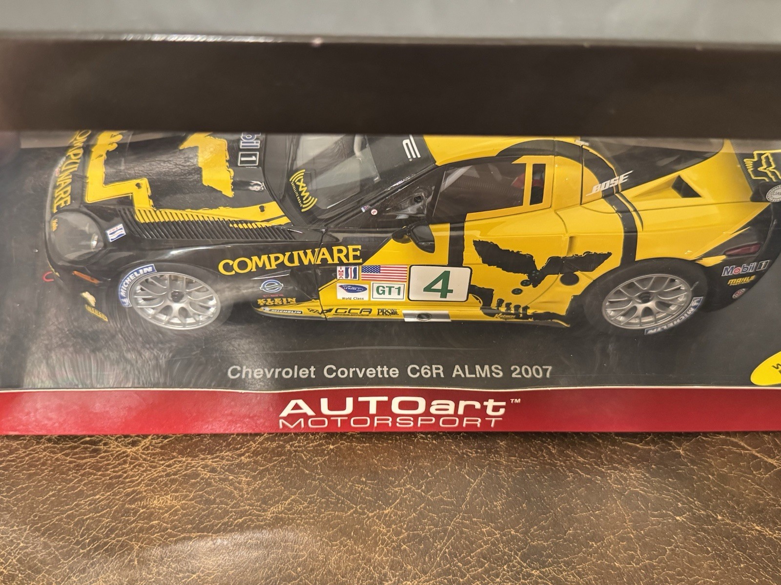 AUTOart 1/18 Chevrolet Corvette C6R ALMS 2007 #4 (Yellow x Black) “MOTORSPORT”