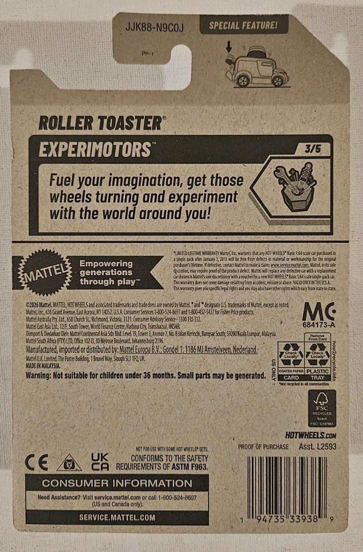 2026 Hot Wheels Roller Toaster Pink #39