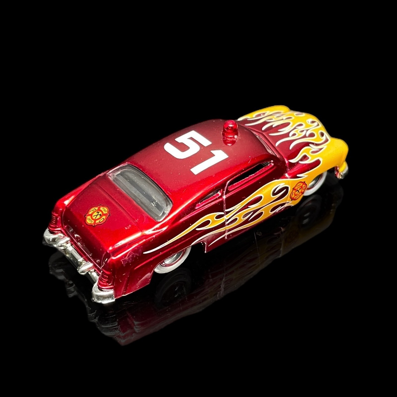 ’51 Mercury Lead Sled Fire Dept. 1/64 Scale Premium Diecast w/ RR’s