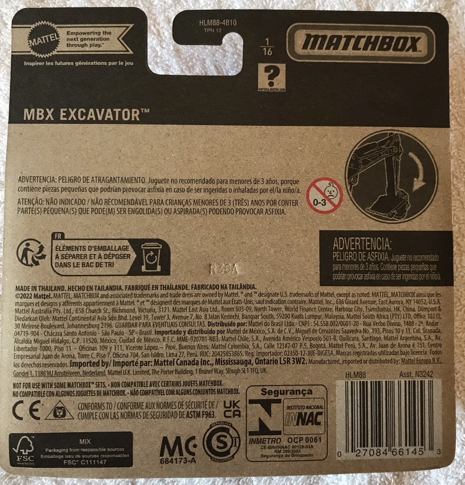 NEW MATCHBOX WORKING RIGS 2022 MBX EXCAVATOR NATIONAL PARKS SPECIAL EDITION