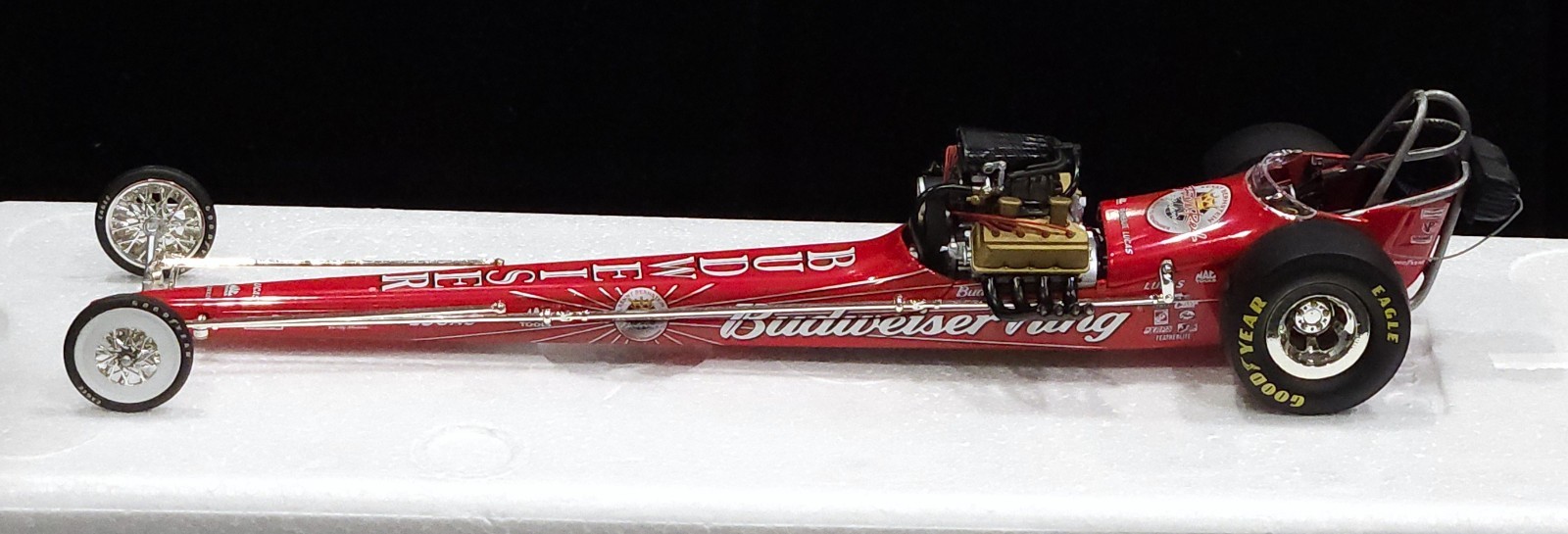 The Fuelers 1320 Kenny Bernstein Forever Red Budweiser Diecast Car #9101 1:24