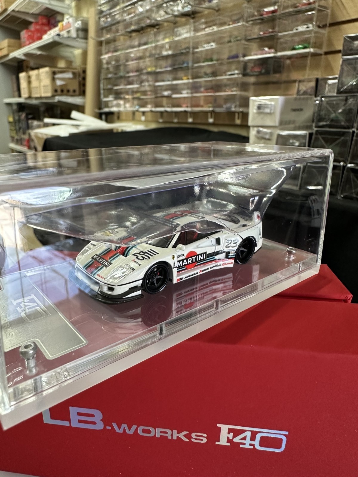 FERRARI F40 MARTINI LBWK LIBERTY WALK REAR OPENS 1/64 CAR BY STAR MODELS SM